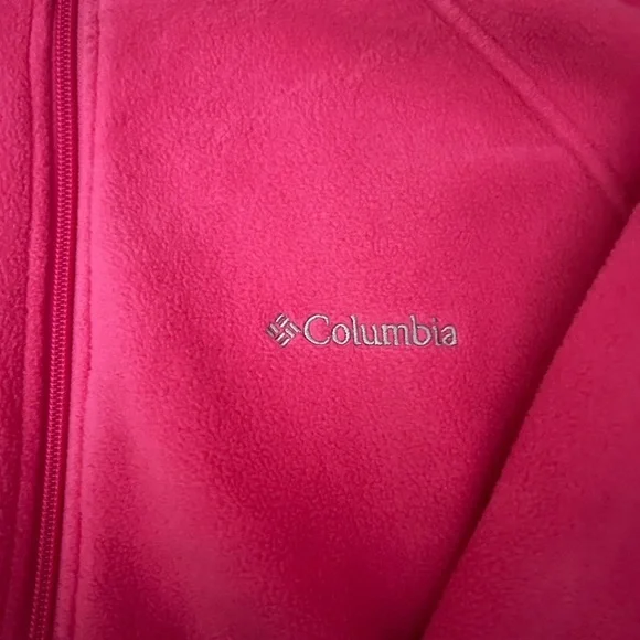 Columbia Bright Pink Fleece Jacket - Picture 2 of 3